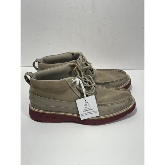 Sperry Men Authentic Plushwave Birch Lug‎ Chukka Boots STS24469 Tan Beige Sz 9.5 main image 6